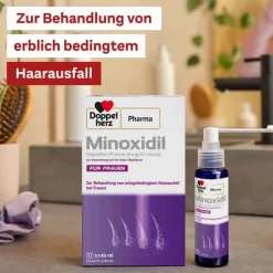 MINOXIDIL DoppelherzPharma 20 mg/ml Lösung für Frauen, 3X60 ml
