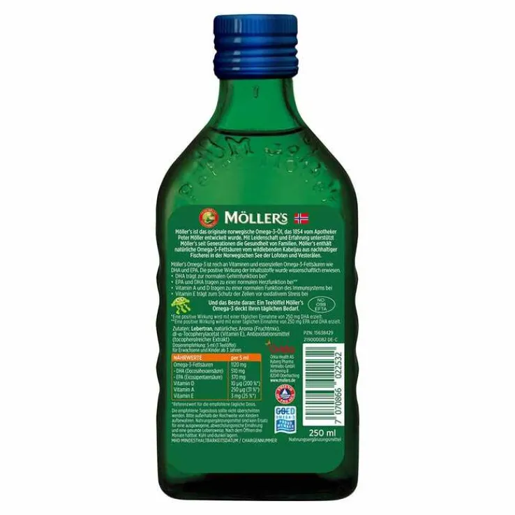 Möller`s Omega-3 Kids Fruchtgeschmack Öl, 250 ml