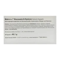 Mobiakut Glucosamin & Hyaluron Gelenk-Kapseln, 90 St