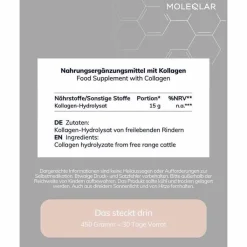 Moleqlar Kollagen-Peptide Pulver, 450 g