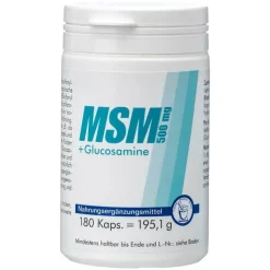 MSM 500 mg + Glucosamine Kapseln, 180 St