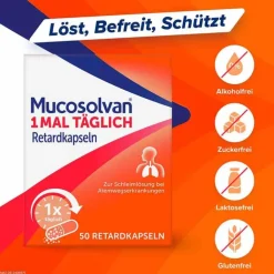Mucosolvan 1x täglich Retardkapseln, 10 St