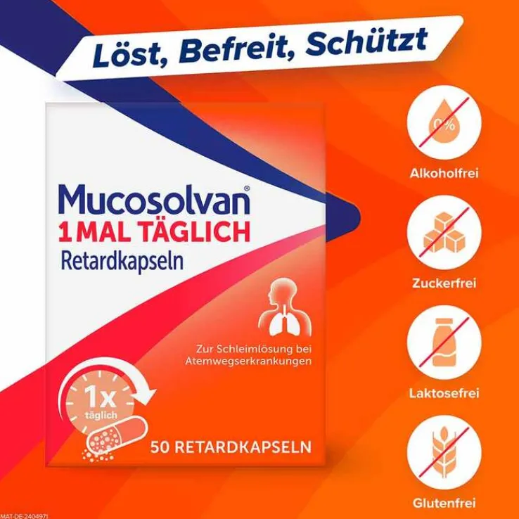 Mucosolvan 1x täglich Retardkapseln, 10 St