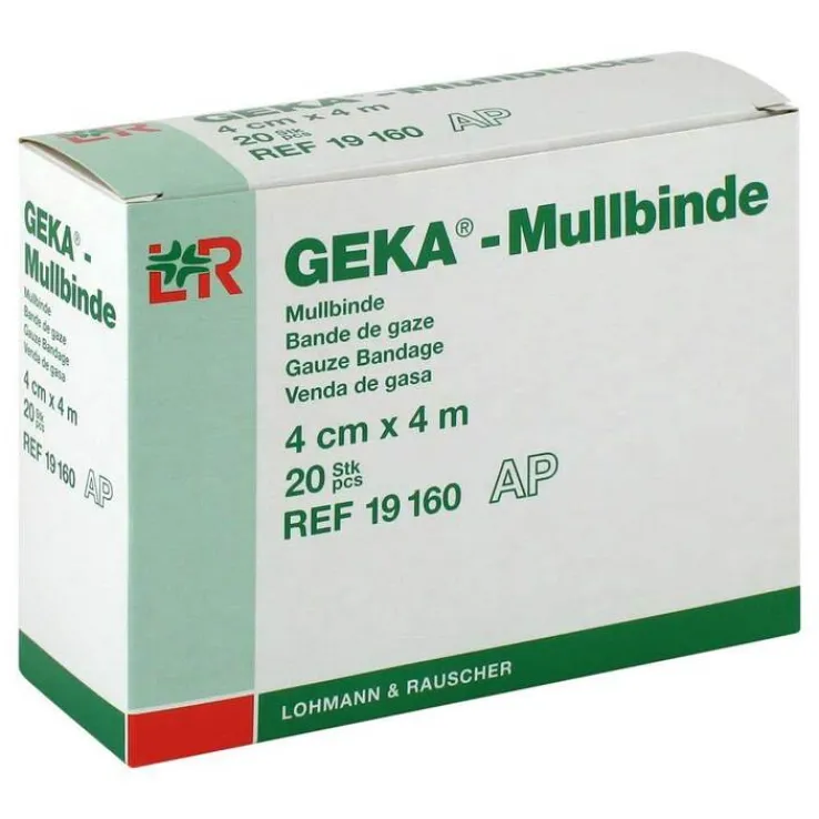 Mullbinden Geka 4cmx4m, 20 St