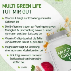 Multi Green Life Vitamine & Mineralien Kapseln, 90 St