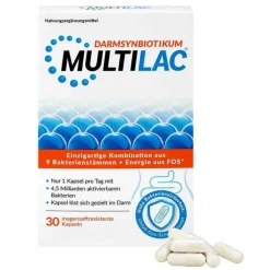 Multilac Synbiotikum magensaftresistent Kapseln, 30 St