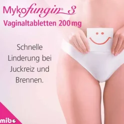 Mykofungin 3 Vaginaltabletten 200 mg, 3 St