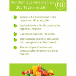 N1 Multivitamine + Mineralstoffe Tabletten, 365 St