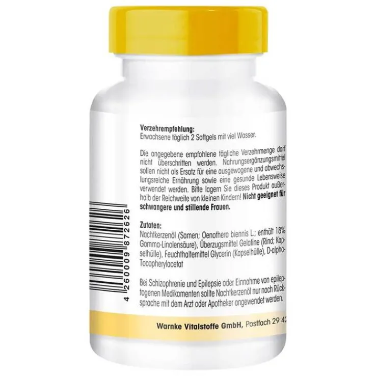 Nachtkerzenöl 500 mg Kapseln, 250 St