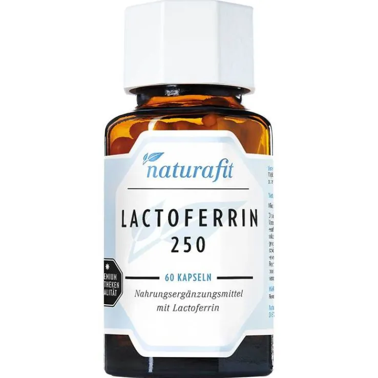 Naturafit Lactoferrin 250 mg aus Kuhmilch Kapseln, 60 St
