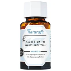Naturafit Magnesium 100 mg Magnesiumglycinat Kapseln , 60 St