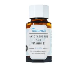 Naturafit Pantothensäure 500 Vitamin B5 Kapseln, 60 St