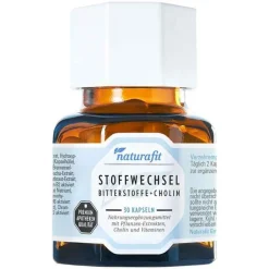 Naturafit Stoffwechsel Bitterstoffe + Cholin Kapseln, 30 St