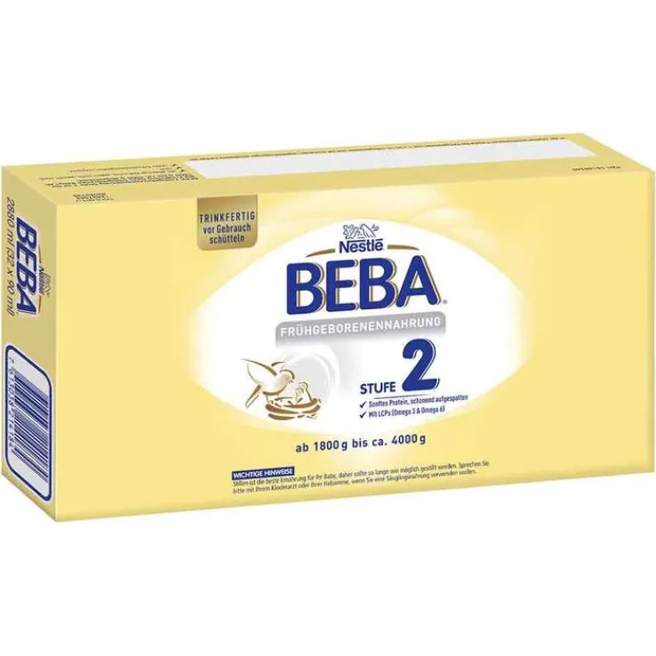 Nestle Beba Frühgeborenen Nahrung Stufe 2 flüss., 32X90 ml