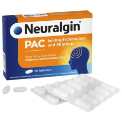 Neuralgin® PAC bei Kopfschmerzen und Migräne Tabletten , 20 St