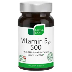 Nicapur Vitamin B12 500 Kapseln, 60 St