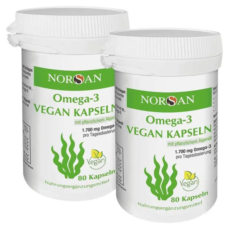 Norsan Omega-3 vegan Kapseln, 2x80 ml