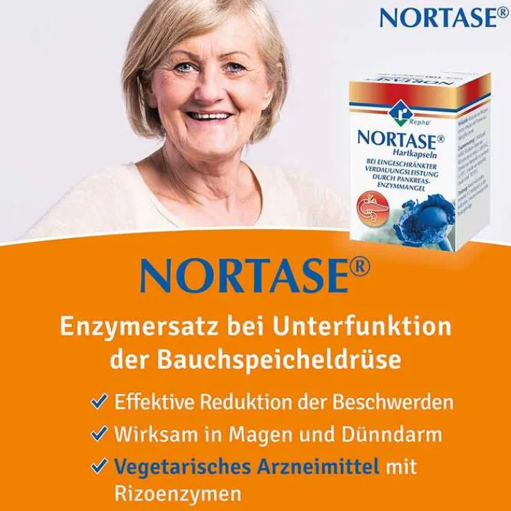 NORTASE Kapseln vegetarische Verdauungsenzyme, 20 St