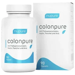 Nupure colonpure mit Flohsamenschalen & Inulin Kapseln , 90 St