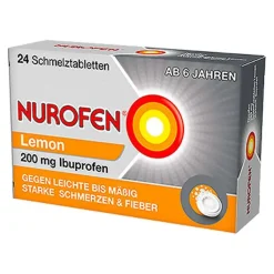 NUROFEN® Lemon 200 mg Ibuprofen Schmelztabletten, 24 St