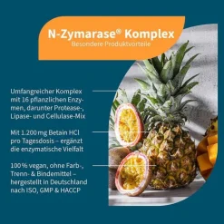N-Zymarase Komplex Enzyme + Betain HCL Kapseln, 90 St