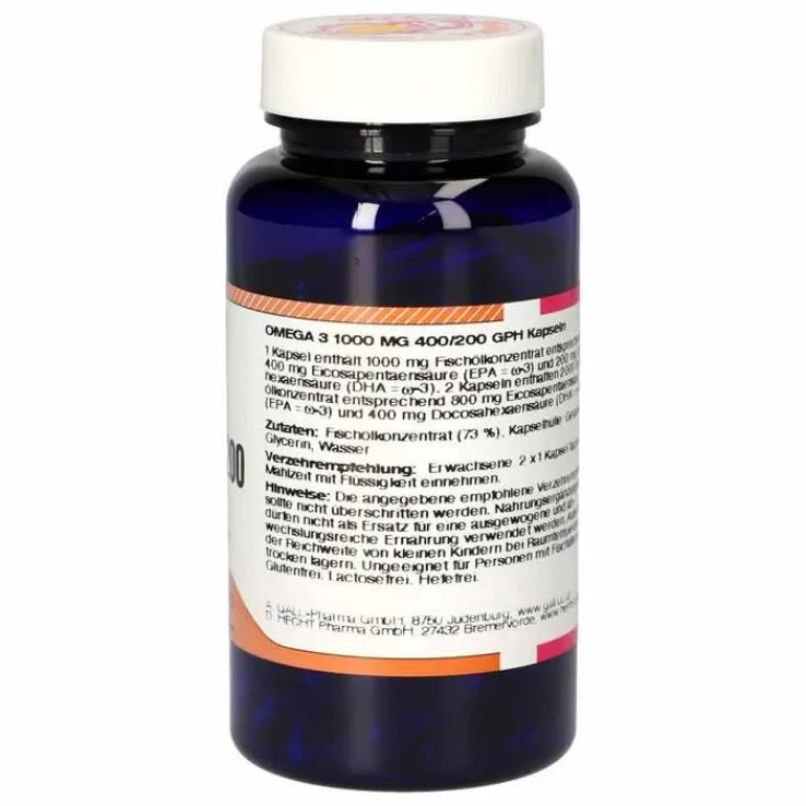 Omega 3 1000 mg 400 / 200 GPH Kapseln, 60 St