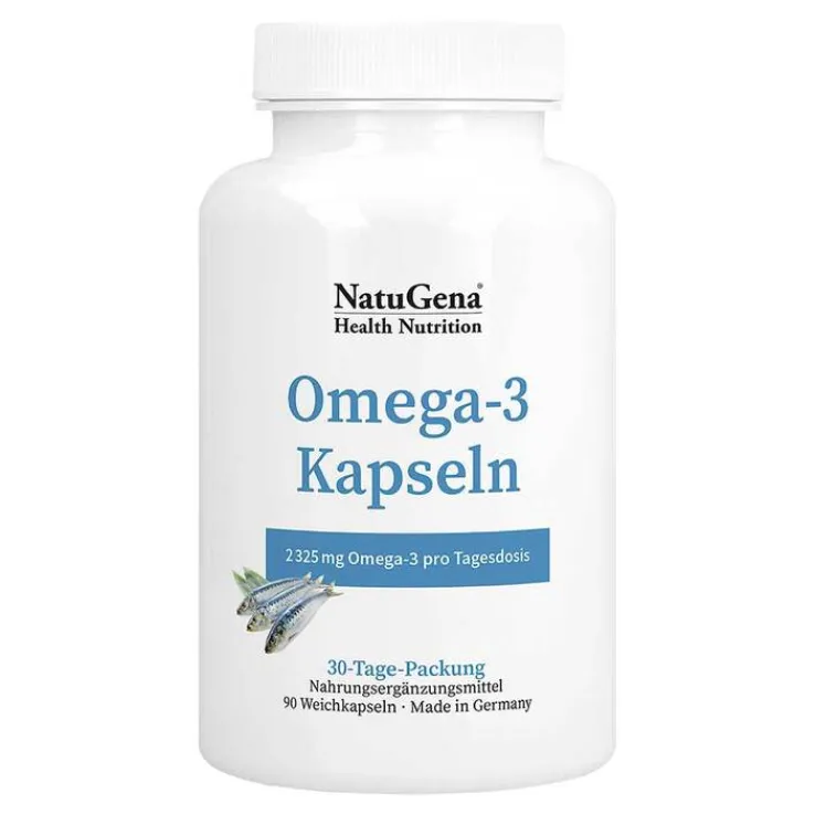 Omega-3 Kapseln Fischöl 705 mg DHA 1390 mg EPA, 90 St