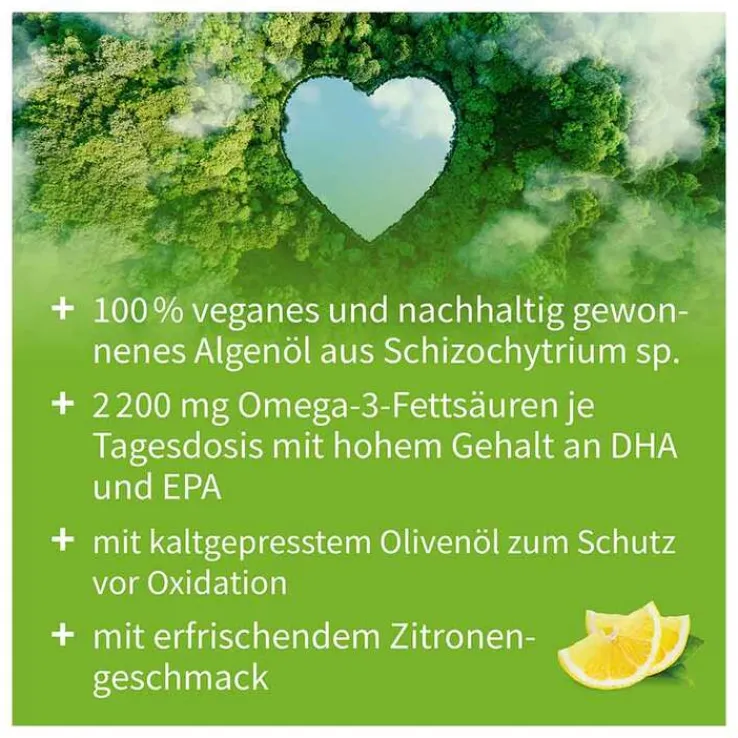 Omega-3 Vegan 2200mg mit 1351 DHA 672 EPA Algenöl Öl, 100 ml