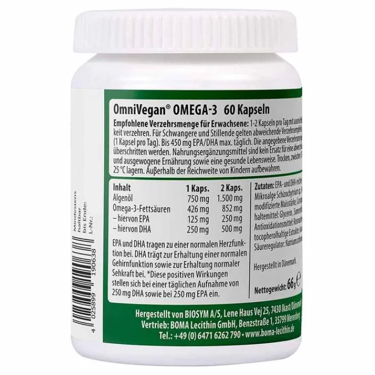 Omnivegan Omega-3 Kapseln, 60 St