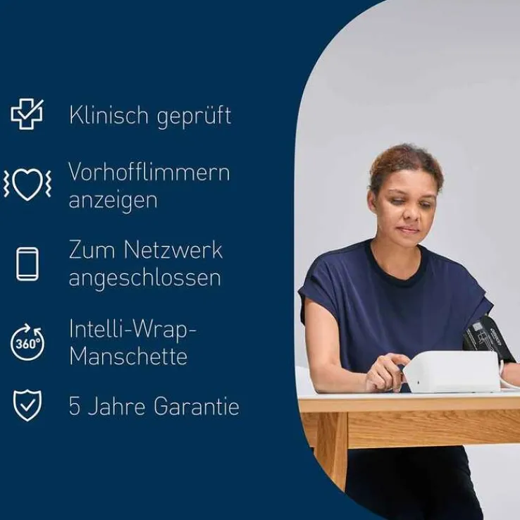 Omron M4 Connect Afib Oberarm Blutdruckmessgerät, 1 St