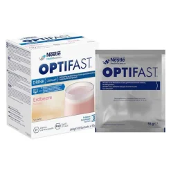 Optifast home Drink Erdbeere Pulver, 8X55 g