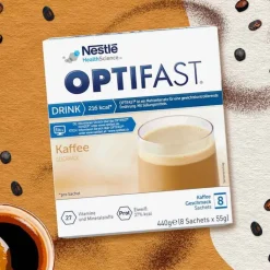Optifast home Drink Kaffee Pulver, 8X55 g