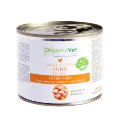 Organicvet Single-Protein Huhn für Katzen, 200 g