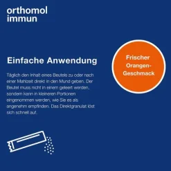 Orthomol Immun Direktgranulat Orange, 7 St