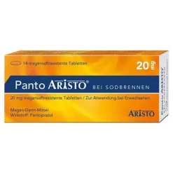 Panto Aristo bei Sodbrennen 20 mg magensaftresistent Tabletten, 14 St