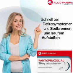 Pantoprazol AL 20 mg bei Sodbrennen, 7 St