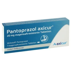 Pantoprazol axicur® 20 mg Tabletten , 7 St