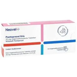 Pantoprazol Eris 20 mg magensaftresistent Tabletten Neovel+, 14 St