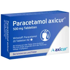 Paracetamol axicur® 500 mg Tabletten , 20 St