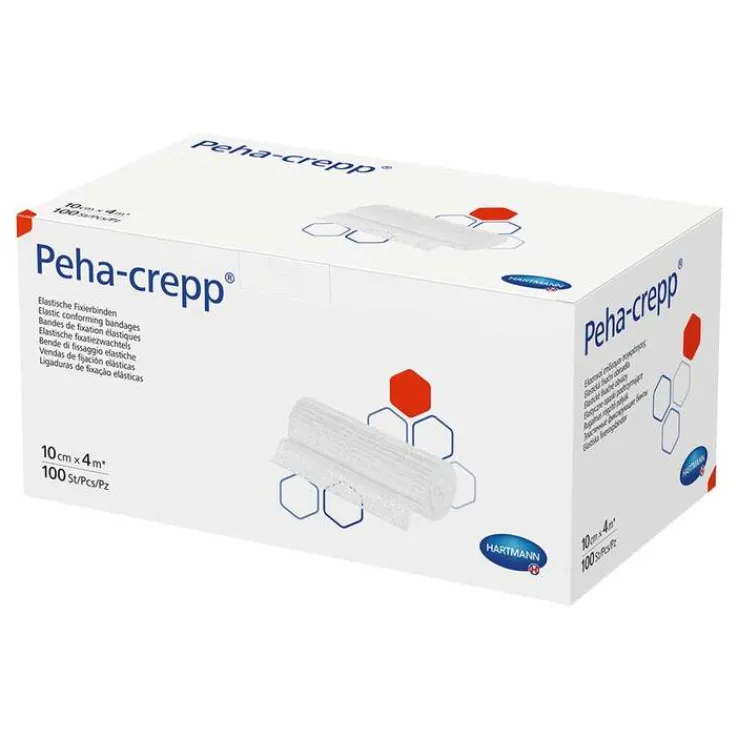 Peha Crepp Fixierbinde 10 cm x 4 m comp.verpackt, 100 St