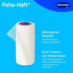 peha-haft® Kohäsive Fixierbinde latexfrei 8 cm x 4 m, 1 St