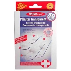 Pflaster transparent wasserfest 4 Größen, 50 St
