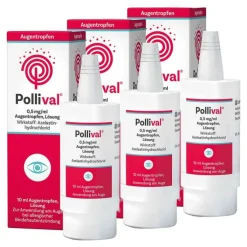 Pollival® Augentropfen mit Azelastin, 3x10 ml