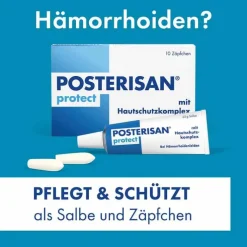 POSTERISAN protect Suppositorien, 10 St