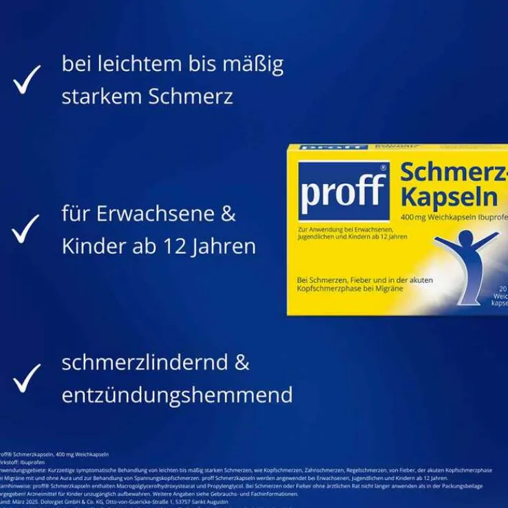 Proff Schmerzkapseln 400 mg, 20 St