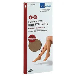 Provital 70 den Stützkniestrümpfe Größe 39 - 42 puder, 2 St