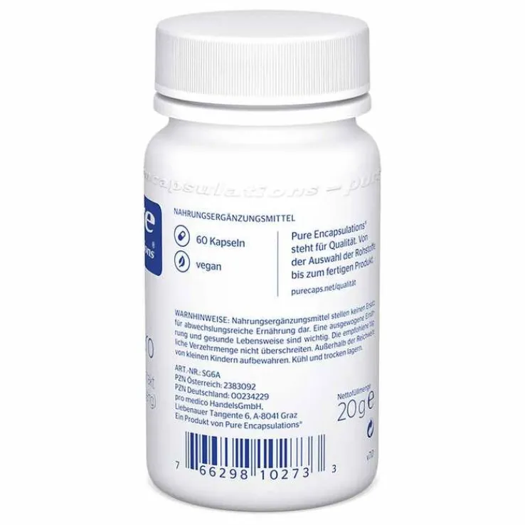 Pure Encapsulations Eleuthero 0,8% Kapseln, 60 St