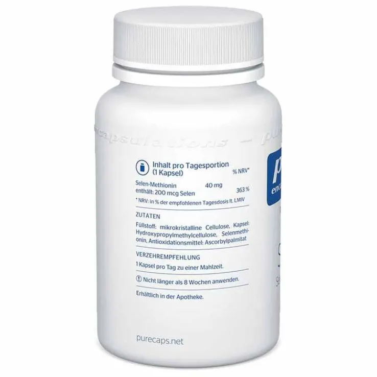 Pure Encapsulations Selen Selenmethionin Kapseln, 180 St