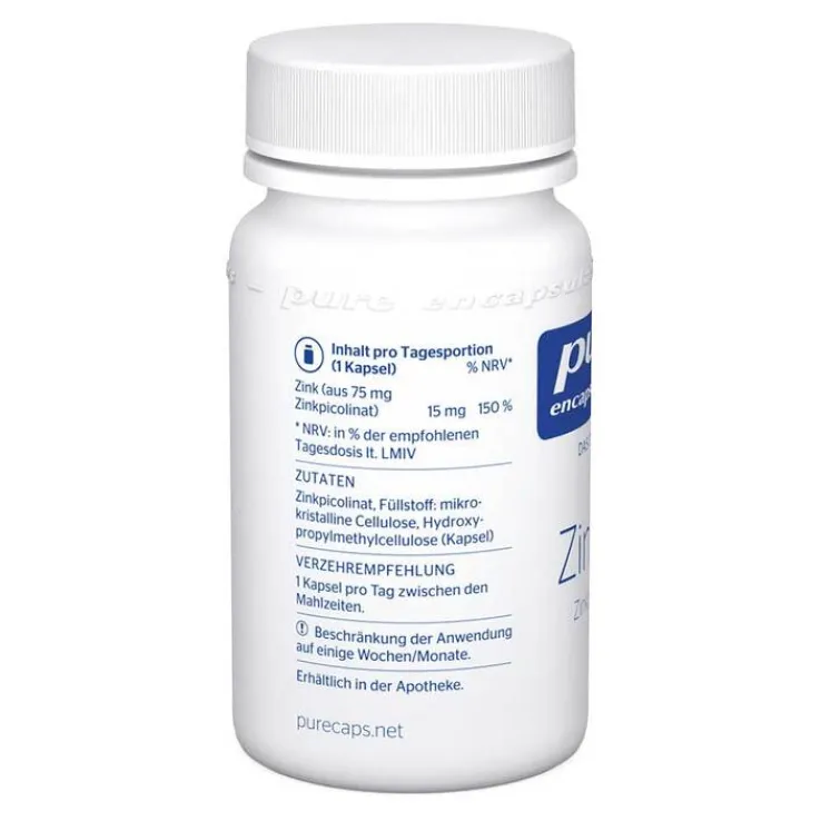 Pure Encapsulations Zink 15 Zinkpicolinat Kapseln, 30 St