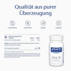 Pure Encapsulations Zink 15 Zinkpicolinat Kapseln, 180 St